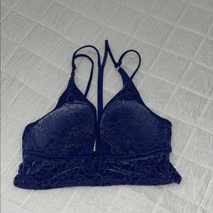 Victoria's Secret Deep Blue Lace Bralette